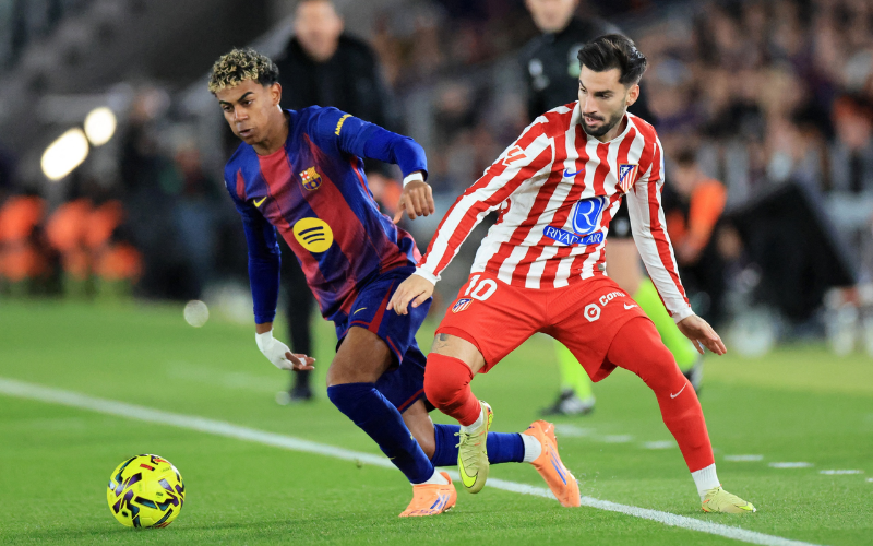 Atlético Madrid đụng độ Barcelona